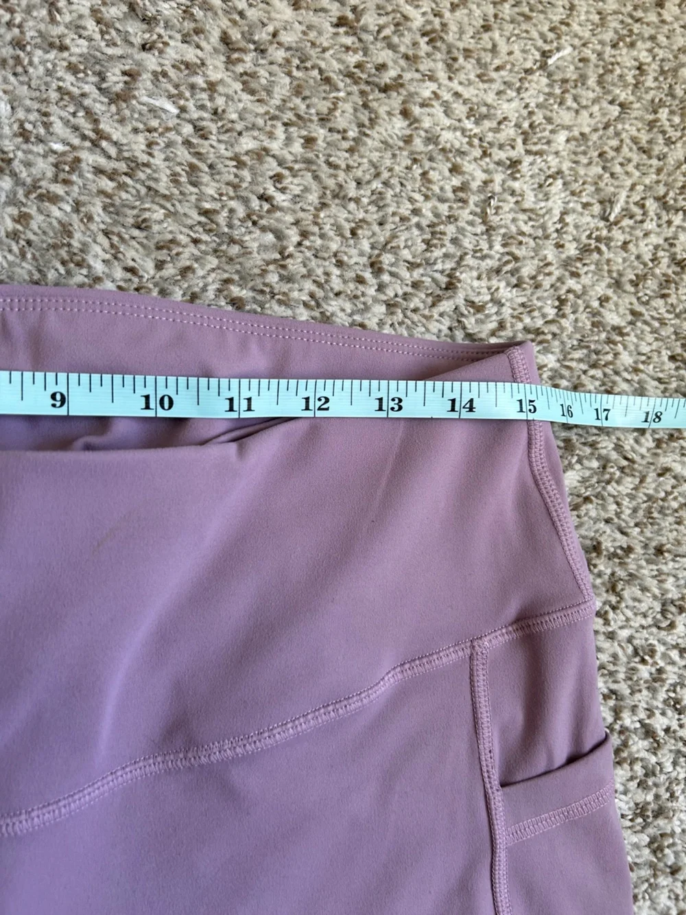 Women's Mauve High-Waist Active Leggings XXL Athleisure Stretch Work Out